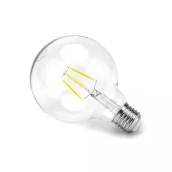 Żarówka LED 4W/230V Filament kula G95 E27 barwa biała ciepła 470lm - 8433325199029