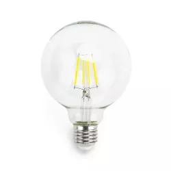 Żarówka LED 4W/230V Filament kula G95 E27 barwa biała zimna 470lm - 8433325199036