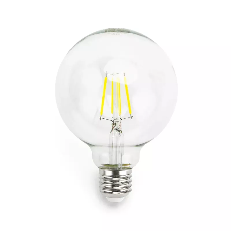 Żarówka LED 4W/230V Filament kula G95 E27 barwa biała zimna 470lm - 8433325199036