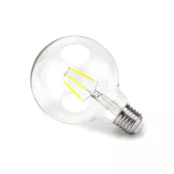 Żarówka LED 4W/230V Filament kula G95 E27 barwa biała zimna 470lm - 8433325199036