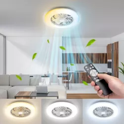 Wentylator z oświetleniem Ø49cm fan18W+40W CCT ze zdalnym sterowaniem - 8433325416973