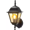 Lampa ścienna kinkiet w stylu vintage czarna bez źródła światła E27 - 8433325207540