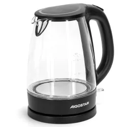 Szklany czajnik elektryczny Adam 1,7l 2200W z niebieskim podświetleniem - 8433325295936