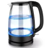 Szklany czajnik elektryczny Adam 1,7l 2200W z niebieskim podświetleniem - 8433325295936