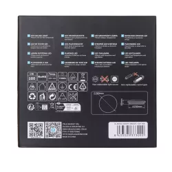 Plafon 12W 1300lm biały ciepły 3000K Φ26cm lampa sufitowa w gwiazdki - 8433325373092