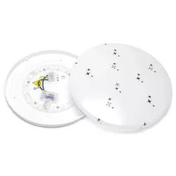 Plafon 12W 1300lm biały ciepły 3000K Φ26cm lampa sufitowa w gwiazdki - 8433325373092