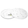 Plafon 20W 2200lm biały ciepły 3000K Φ33cm lampa sufitowa z wzorkiem - 8433325373177