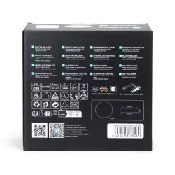 Plafon 12W 1300lm biały zimny 6500K Φ26cm lampa sufitowa z ringiem - 8433325377489