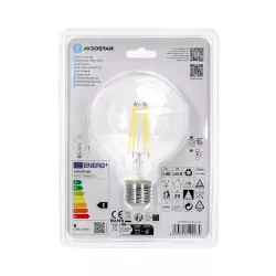 Żarówka LED 8W/230V Filament kula G95 E27 barwa biała zimna 900lm - 8433325199074