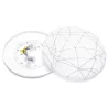 Plafon 12W 1300lm biały zimny 6500K Φ26cm lampa sufitowa z wzorkiem - 8433325373146