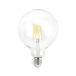 Żarówka LED 4W/230V Filament kula G125 E27 barwa biała ciepła 470lm - 8433325199081