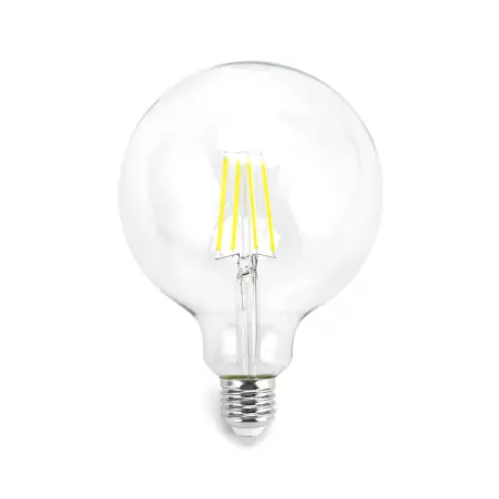 Żarówka LED 6W/230V Filament kula G125 E27 barwa biała zimna 750lm - 8433325199111