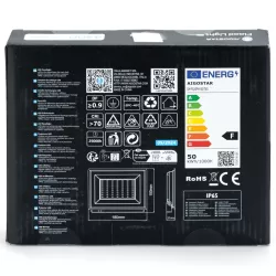 Naświetlacz 50W 6500K halogen barwa biała zimna LED typ SLIM 4300lm - 8433325408732