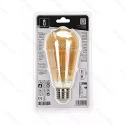 Żarówka LED 4W/230V Filament ST64 retro E27 barwa bursztynowa 400lm - 8433325199142