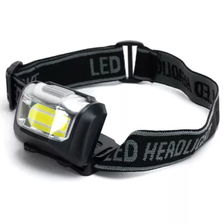 Czołówka 1.2W/130lm led COB zasięg wiązki 30m lampka na 3 baterie AAA - 8433325392482