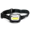 Czołówka 1.2W/130lm led COB zasięg wiązki 30m lampka na 3 baterie AAA - 8433325392482