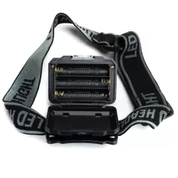 Czołówka 1.2W/130lm led COB zasięg wiązki 30m lampka na 3 baterie AAA - 8433325392482