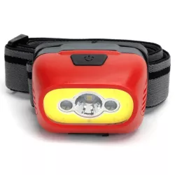 Czołówka 3.5W/350lm 3 rodzaje oświetlenia lampka ładowana z portu USB - 8433325392444