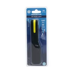 Czołówka sterowana czujnikiem ręki 4 tryby LED COB ładowana z USB - 8433325392536