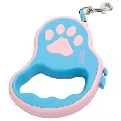 Zwijana smycz 5m do 25kg automatyczna z odblaskiem i karabińczykiem - 8719138226825