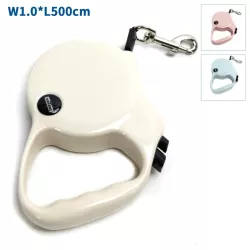 Zwijana smycz 5m do 25kg zwijana automatycznie z karabińczykiem - 8719138226856