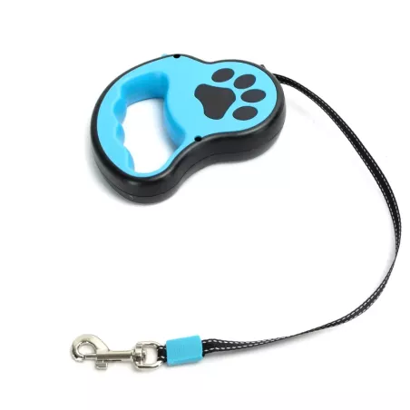 Zwijana smycz 3m do 15kg automatyczna z odblaskiem i karabińczykiem - 8719138226818