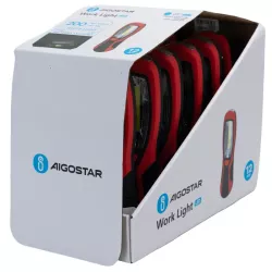 Latarka warsztatowa 3W 200lm LED COB 6500K z magnesem na 3 baterie AA - 8433325385262