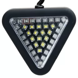 Lampka robocza i ostrzegawcza 15/24 LED trójkąt z hakiem i magnesem - 8433325385224