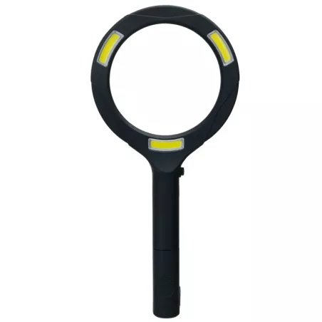 Lupa robocza podświetleniem z 3 jasnymi diodami COB na 2 baterie AA - 8433325385255