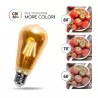 Żarówka LED 6W/230V Filament ST64 retro E27 barwa bursztynowa 600lm - 8433325199159