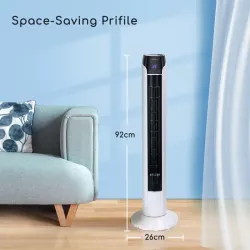 Wentylator 50W kolumnowy Zico 36-calowy obrót o 90° zdalne sterowany - 8433325226923