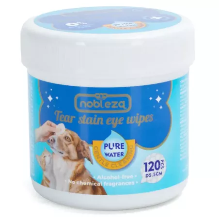 Chusteczki do usuwania plam z łez z serii Pure Water opak. 120 szt. - 8719138226061