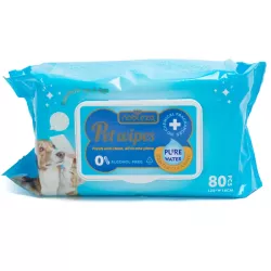 Chusteczki higieniczne z serii Pure Water 80 szt. do sierści zwierząt - 8719138226092