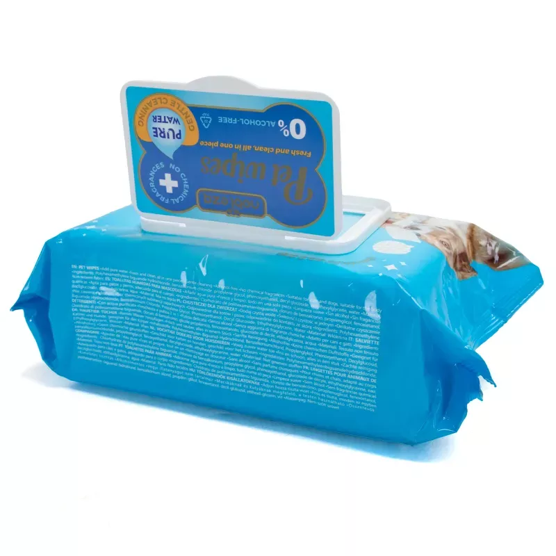 Chusteczki higieniczne z serii Pure Water 80 szt. do sierści zwierząt - 8719138226092