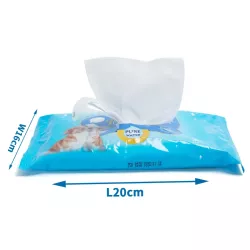 Chusteczki higieniczne z serii Pure Water 20 szt. do sierści zwierząt - 8719138226085