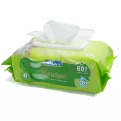Chusteczki higieniczne z serii Aloe 80 szt. do sierści zwierząt - 8719138226108