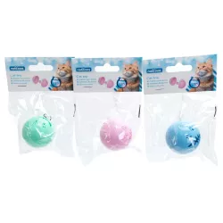 Świecąca zabawka 5cm dla kota w kształcie kuli z wzorem ości rybki - 8719138228997