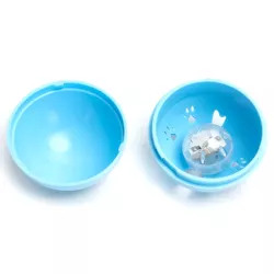 Świecąca zabawka 5cm dla kota w kształcie kuli z wzorem ości rybki - 8719138228997