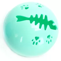 Świecąca zabawka 5cm dla kota w kształcie kuli z wzorem ości rybki - 8719138228997