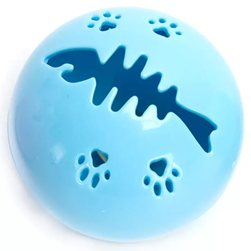 Świecąca zabawka 5cm dla kota w kształcie kuli z wzorem ości rybki - 8719138228997