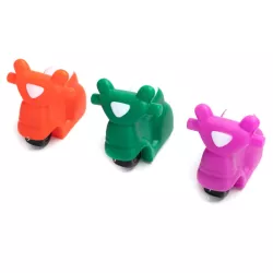 Motocykl dla psa gryzak z piszczkiem zabawka do rzucania z winylu - 8719138228911