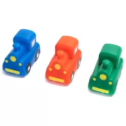 Lokomotywa dla psa gryzak z piszczkiem zabawka do rzucania z winylu - 8719138228904