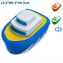 Statek dla psa gryzak z piszczkiem zabawka do rzucania z winylu - 8719138228928