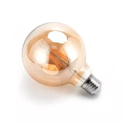 Żarówka LED 6W/230V Filament kula G95 E27 barwa bursztynowa 600lm - 8433325199210