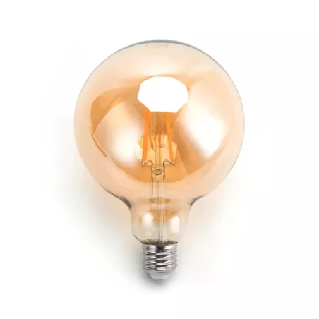 Żarówka LED 8W/230V Filament kula G125 E27 barwa bursztynowa 720lm - 8433325199258