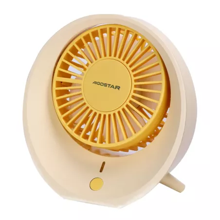 Przenośny wentylator stołowy, 4 łopatki, 3 prędkości, 1200 mAh 5V/USB - 8433325409760