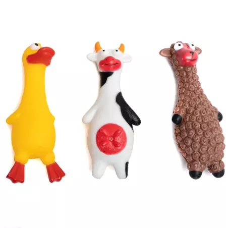 Zwierzaczek dla psa gryzak z piszczkiem zabawka do rzucania noszenia - 8719138228973