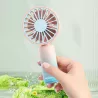 Mini wentylator ręczny 2,4 cala 5 łopatek,3 prędkości 500 mAh 5V/USB - 8433325409708