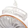 Przenośny wentylator z mgiełką 4,3 cala 3 łopatki 5 prędkości 2400mAh - 8433325409746
