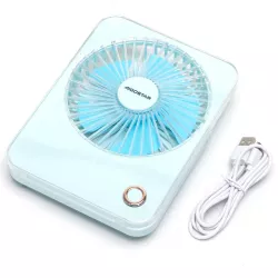Wentylator biurkowy 12.5cm bezprzewodowy silny wiatr, przenośny cichy - 8433325409777